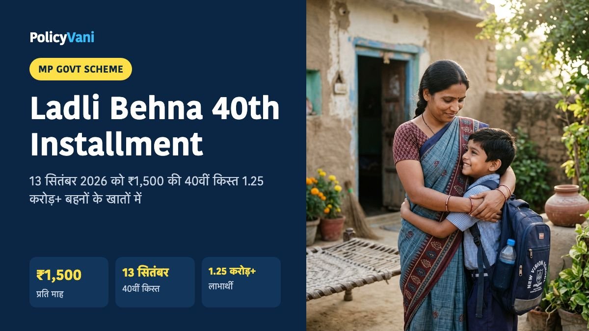 Ladli Behna Yojana 40th Installment: लाडली बहना 40वीं किस्त ₹1,500 जारी, अगस्त में ₹1,750 क्यों मिले थे? स्टेटस ऐसे देखें
