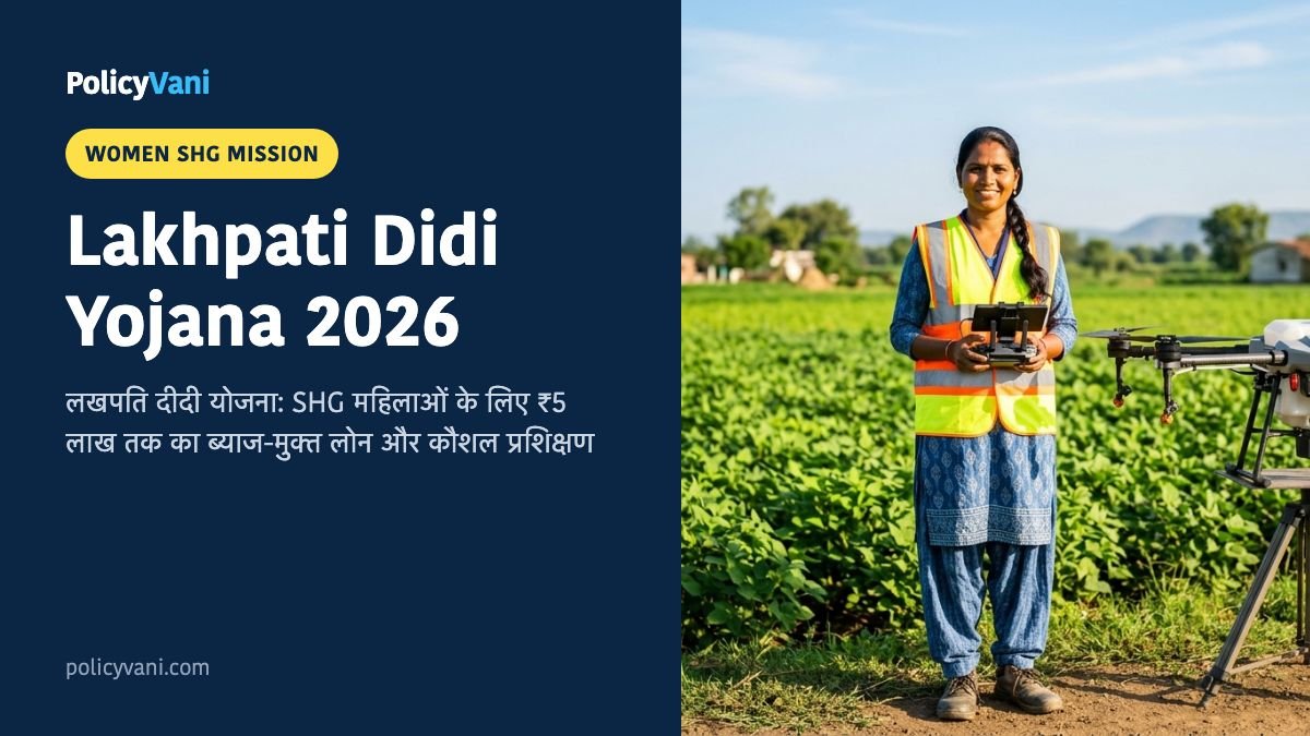 Lakhpati Didi Yojana 2026: लखपति दीदी योजना ₹1 लाख से ₹5 लाख तक का बिना ब्याज लोन और ट्रेनिंग