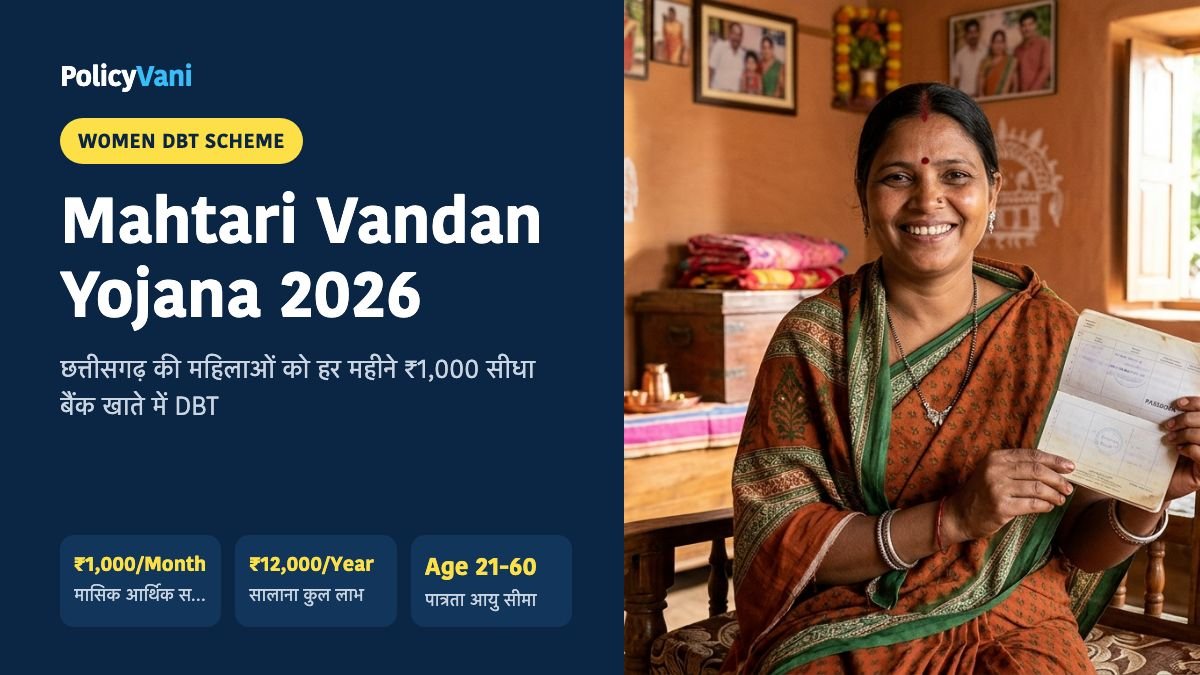 Mahtari Vandan Yojana CG 2026: महतारी वंदन योजना की ₹1,000 मासिक किस्त स्टेटस