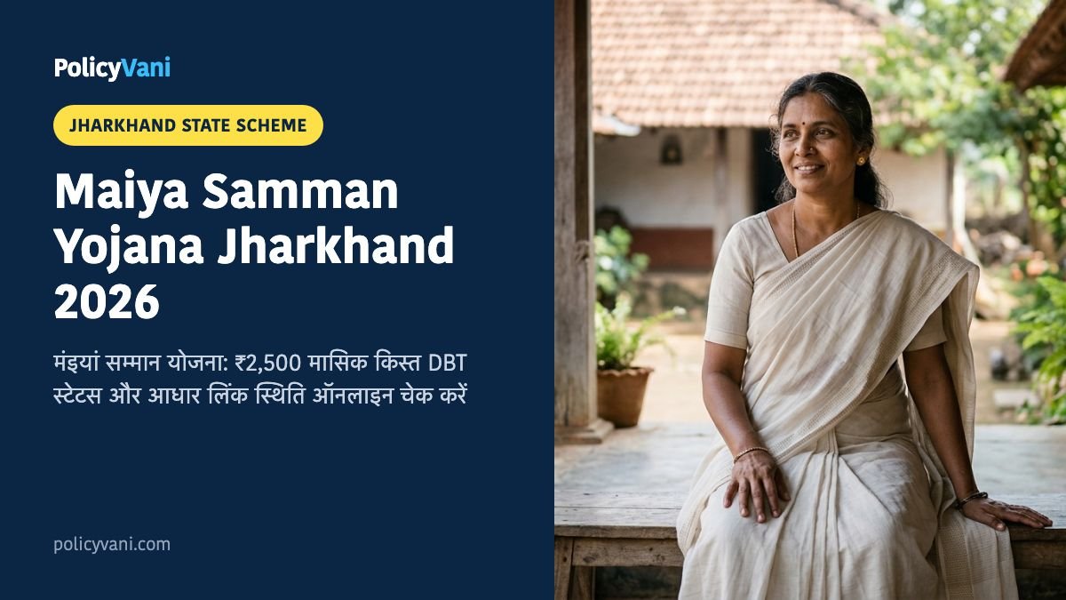 Maiya Samman Yojana Jharkhand 2026: मंइयां सम्मान योजना ₹2,500 किस्त स्टेटस और आधार ई-केवाईसी लिस्ट देखें