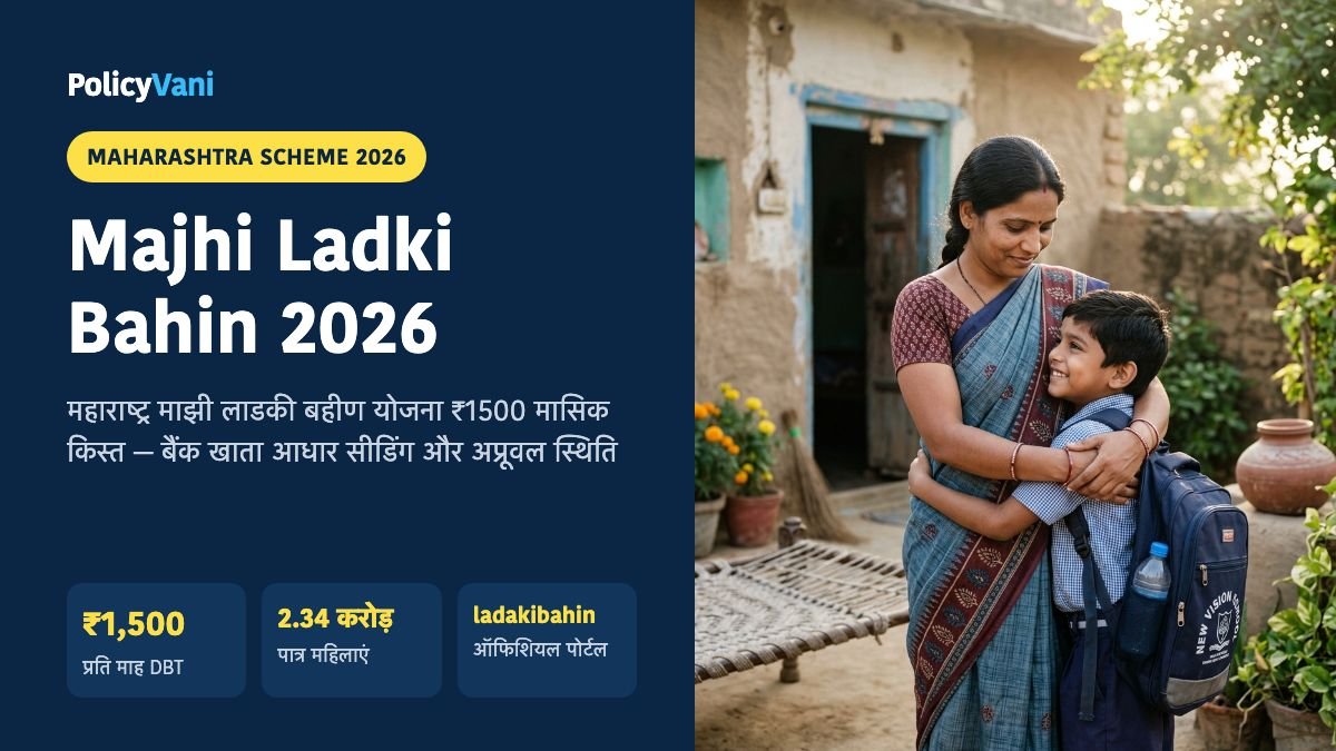 Majhi Ladki Bahin Yojana 2026: माझी लाडकी बहीण योजना ₹1500 अगली किस्त तिथि, DBT स्टेटस और आधार लिंक