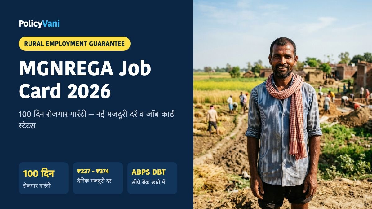 MGNREGA Job Card 2026: 100 दिन रोजगार, नई मजदूरी दरें व जॉब कार्ड लिस्ट चेक करें