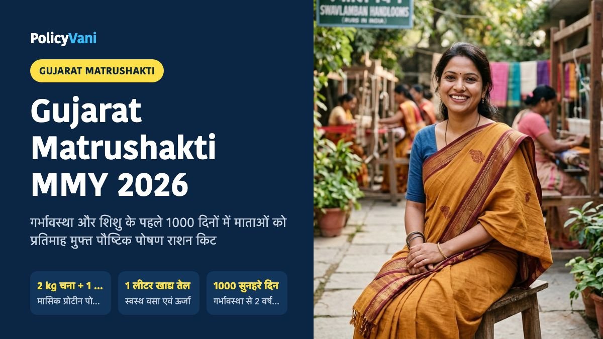 मुख्यमंत्री मातृशक्ति योजना गुजरात 2026: गर्भवती व धात्री माताओं को 1000 दिनों तक मुफ्त राशन किट — MMY लाभ व नियम