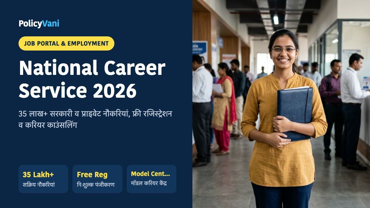 National Career Service (NCS) 2026: सरकारी व प्राइवेट जॉब रजिस्ट्रेशन व रोजगार मेला