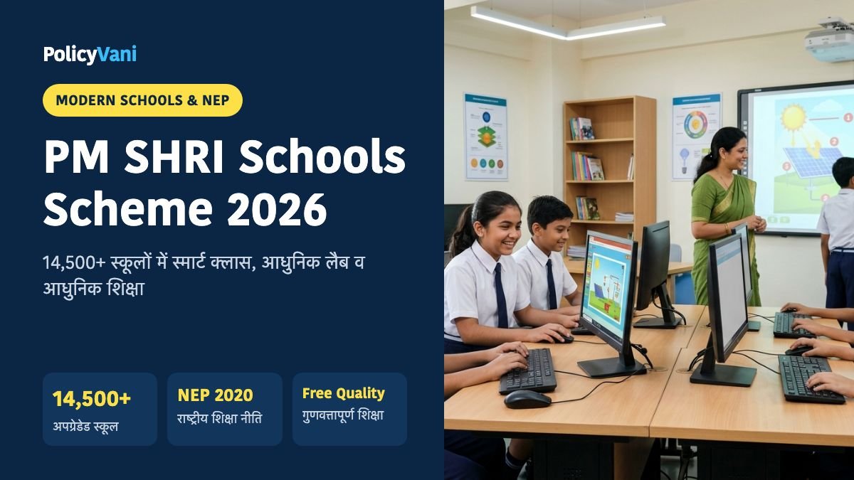 PM SHRI Schools Scheme 2026: पीएम श्री स्कूलों में आधुनिक सुविधाएं व दाखिला प्रक्रिया