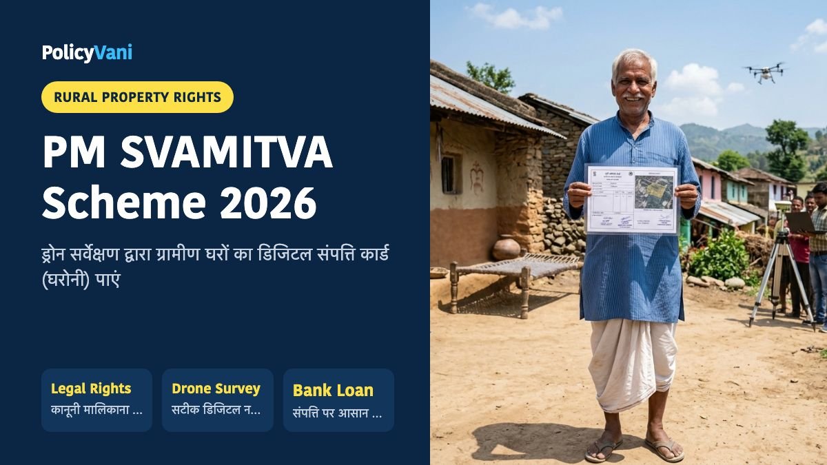 PM SVAMITVA Scheme 2026: ग्रामीण संपत्ति कार्ड (घरोनी) कैसे डाउनलोड करें व लाभ