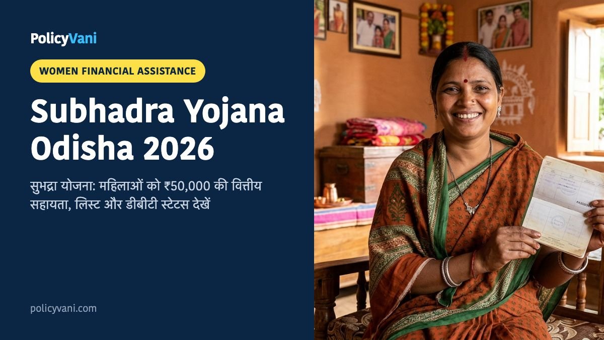 Subhadra Yojana 2026: सुभद्रा योजना ₹50,000 वित्तीय सहायता फॉर्म, पात्रता और लिस्ट में नाम देखें