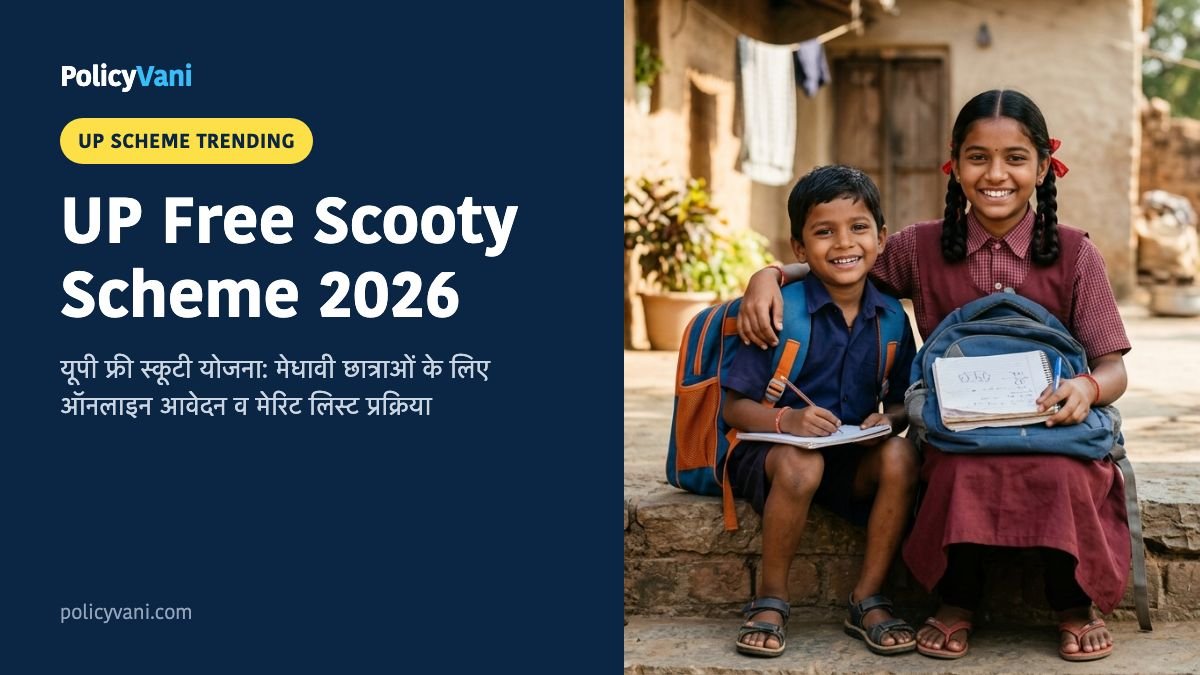 UP Free Scooty Yojana 2026: उत्तर प्रदेश मेधावी छात्रा फ्री स्कूटी योजना ऑनलाइन आवेदन, पात्रता और मेरिट लिस्ट